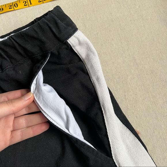 Cropped Cotton Bassike Pants with Tuxedo Banding - Picture 7 of 8